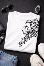 Tribal Lion Graphic T-Shirt  240 GSM Heavyweight Cotton
