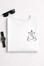 Minimal Ganesh Pocket Print T-Shirt – 180 GSM Premium Cotton