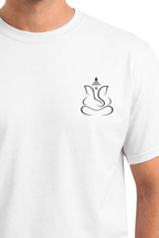 Minimal Ganesh Pocket Print T-Shirt – 180 GSM Premium Cotton