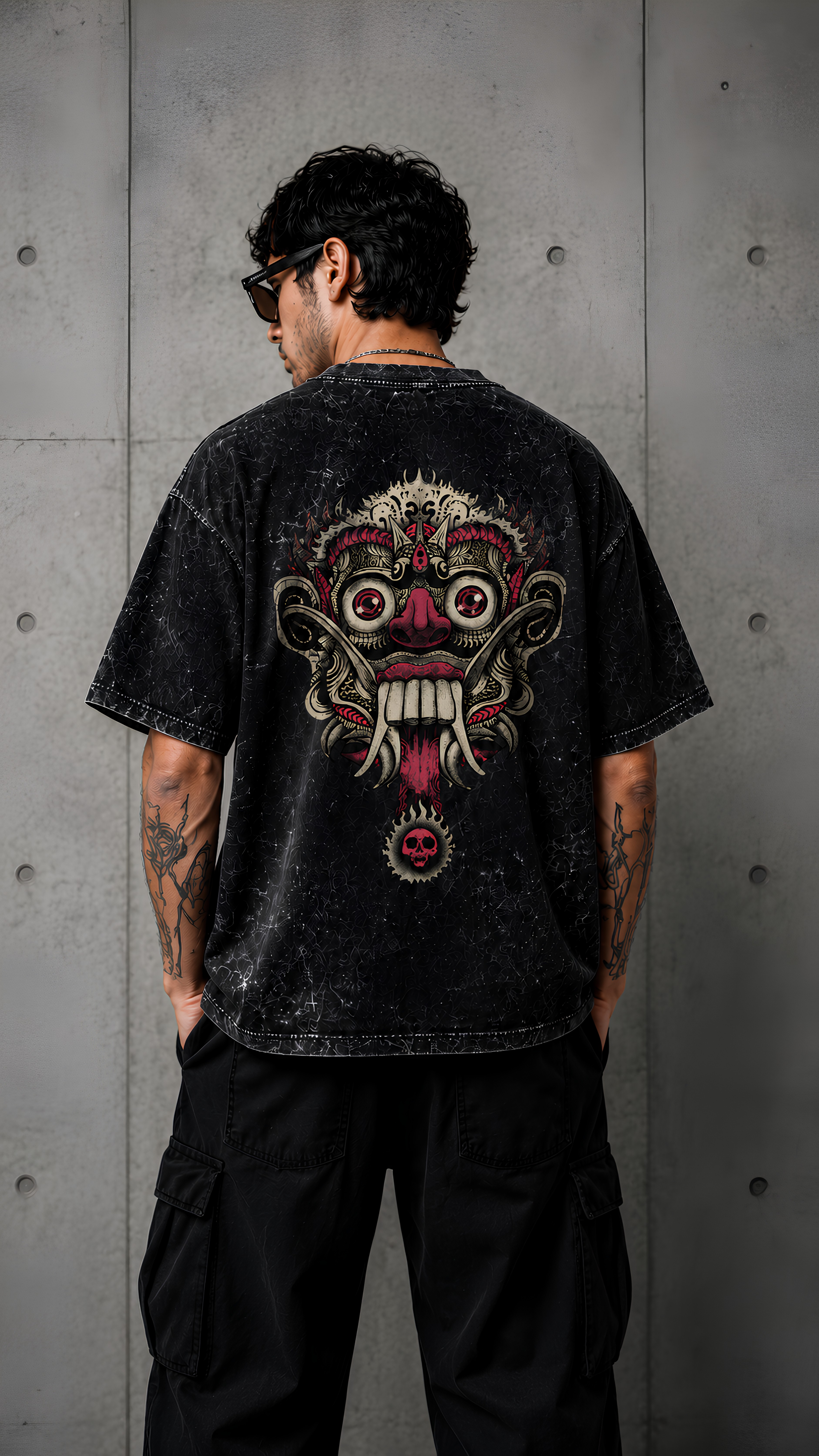 Unisex Acid Washed Oversized Tee