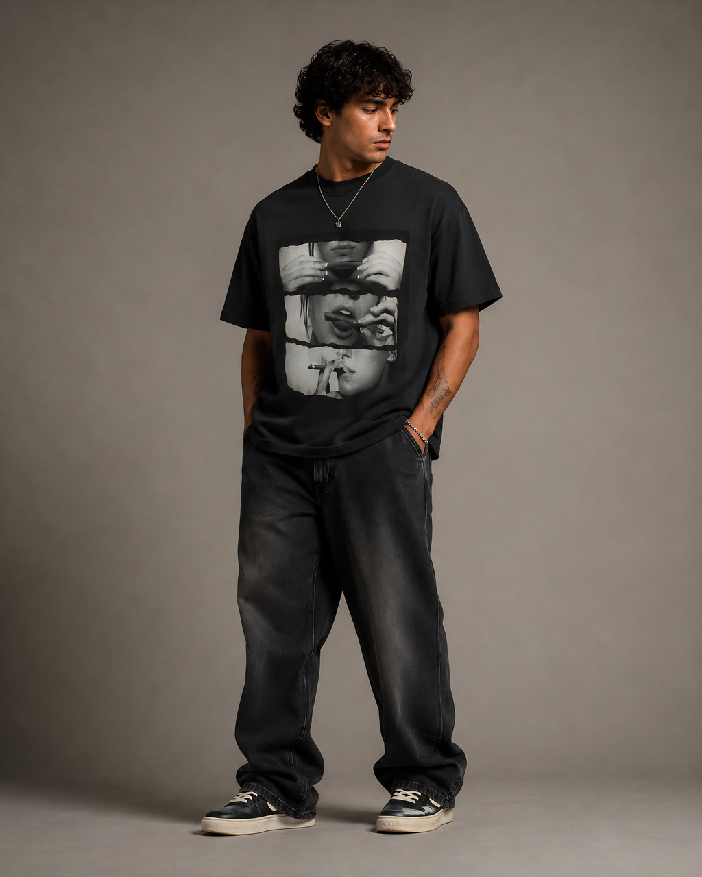 Vastraa Fractured Reality Oversized Tee