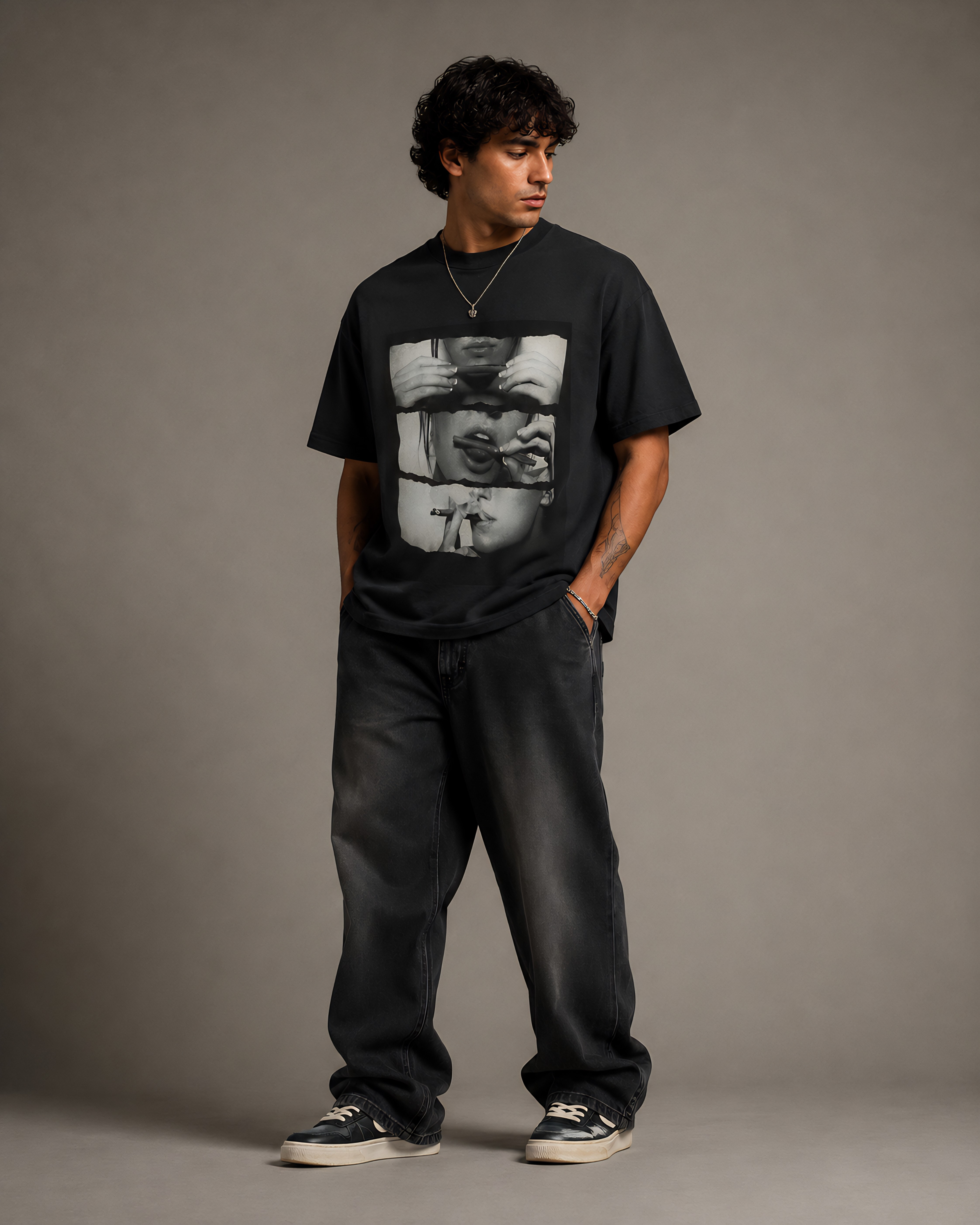 Vastraa Fractured Reality Oversized Tee