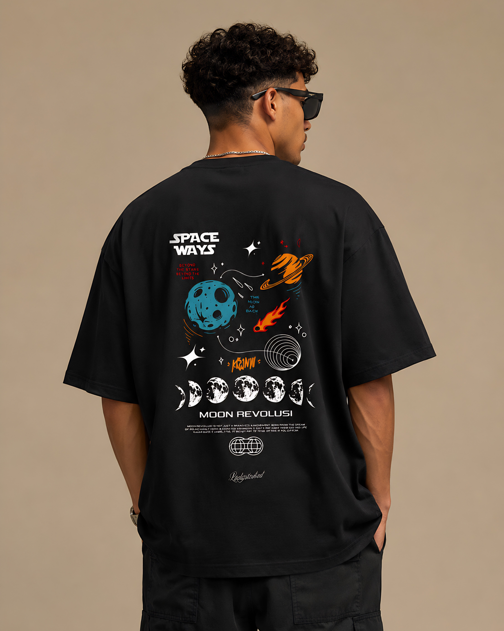 Vastraa Cosmic Drift Oversized Tee