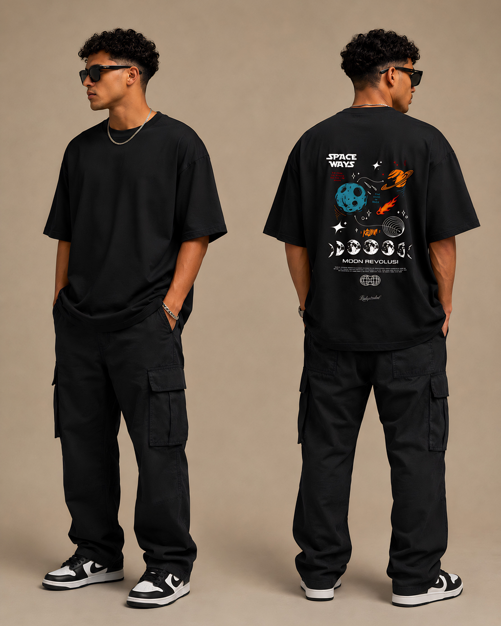 Vastraa Cosmic Drift Oversized Tee